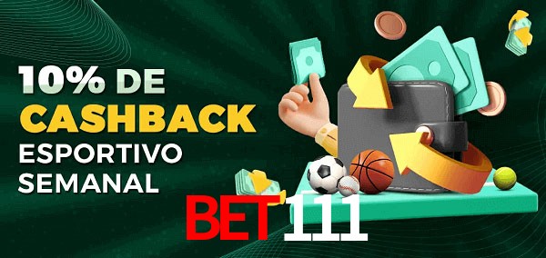 10% de bônus de cashback na bet111